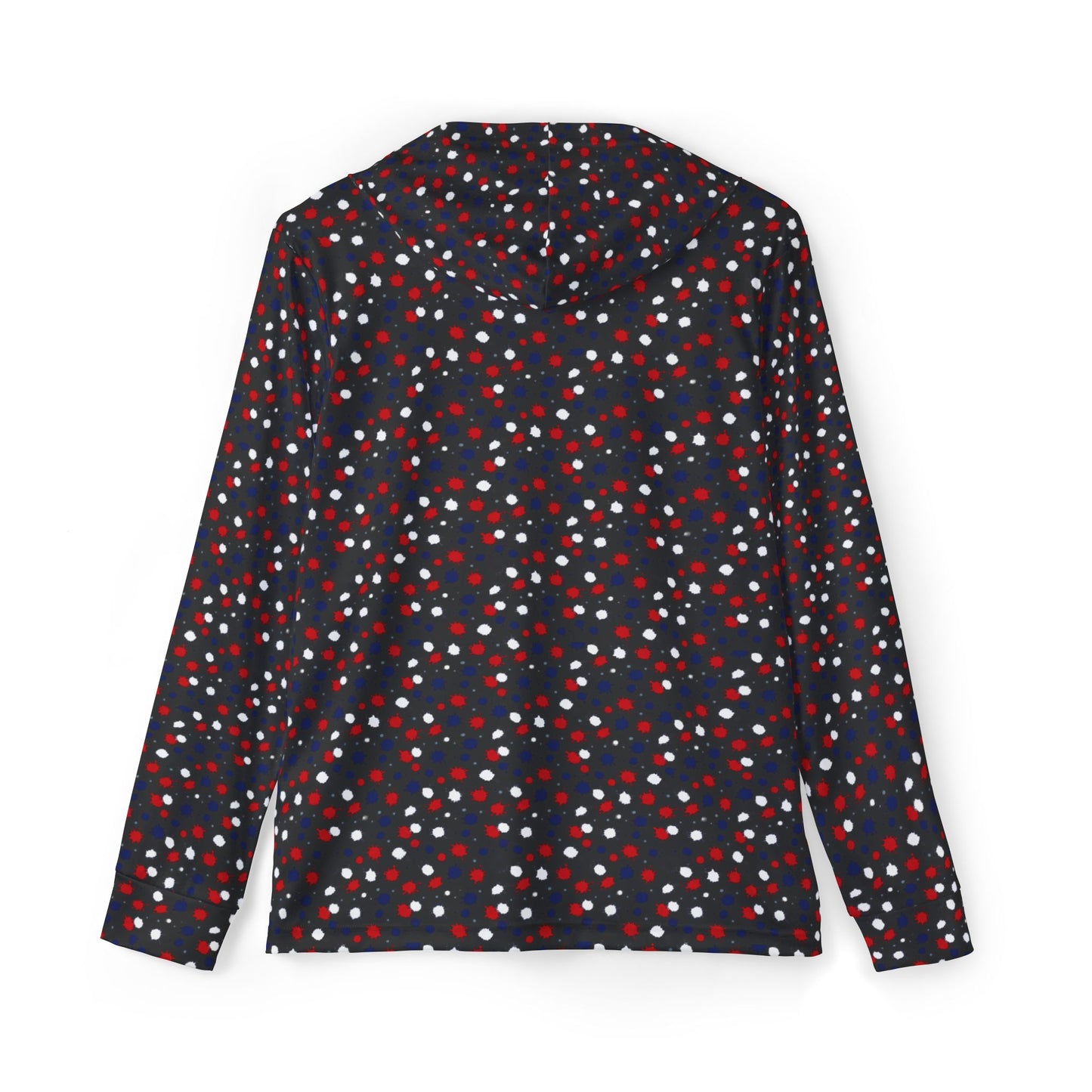 Black Splatter Paint Fishing Hoodie