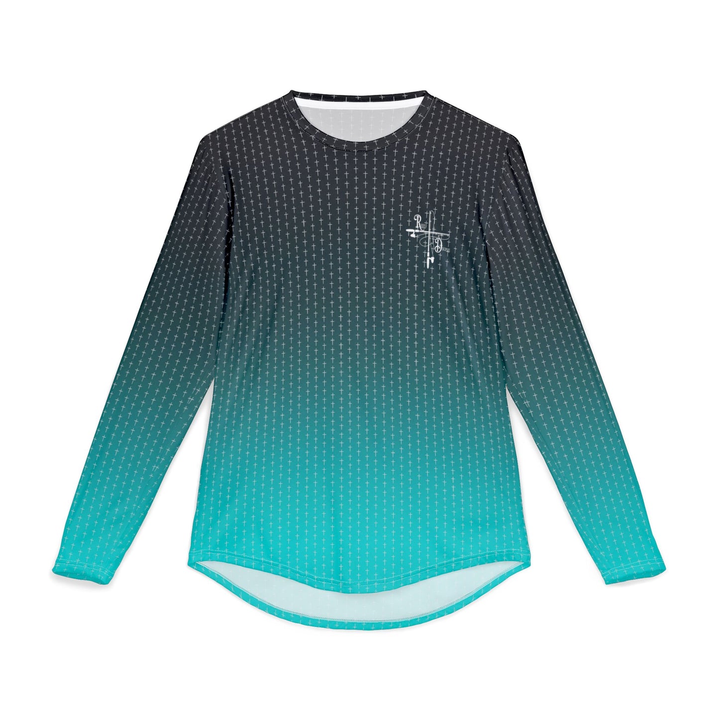 Black Teal Cross Fishing & Outdoor Sun Shirt
