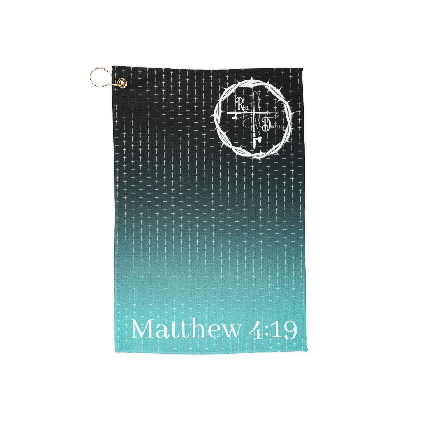Black Teal Fishing Towel