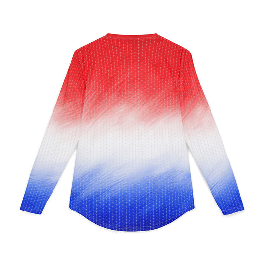 Red White and Blue Cross Fishing & Outdoor Sun Shirt