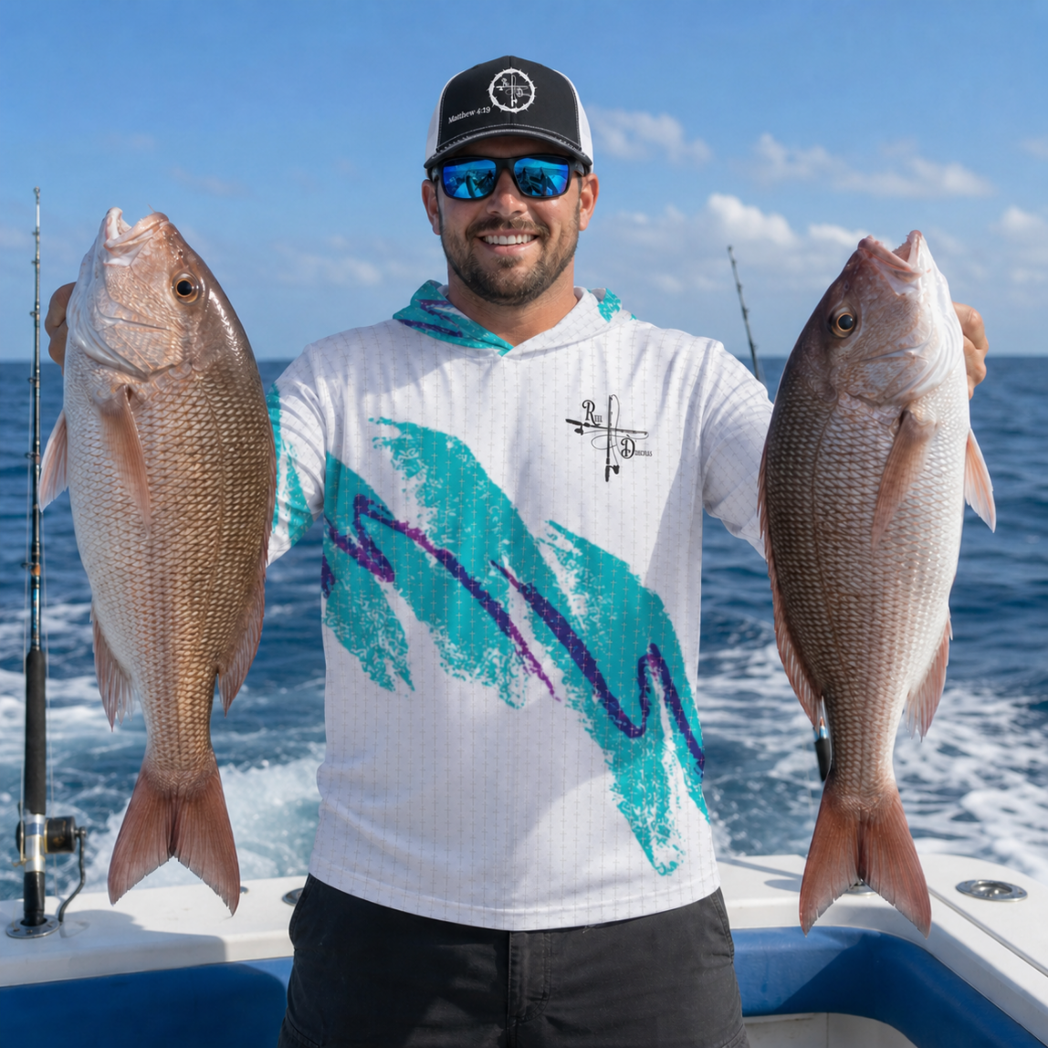 90s Throwback  Fishing Hoodie - 4th Exclusive