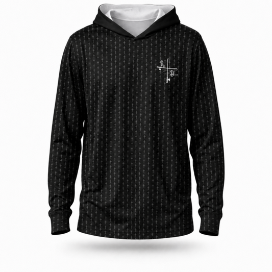 Black Cross Fishing Hoodie