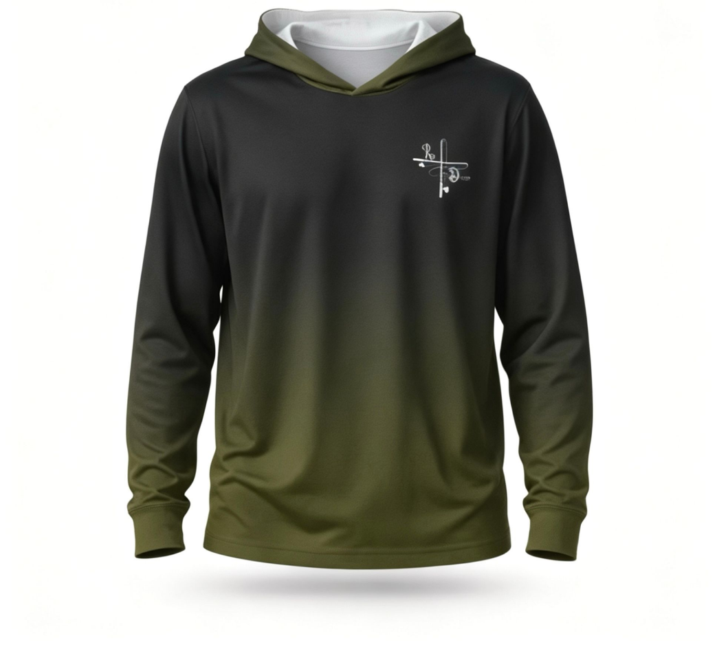 Black Olive Fishing Hoodie