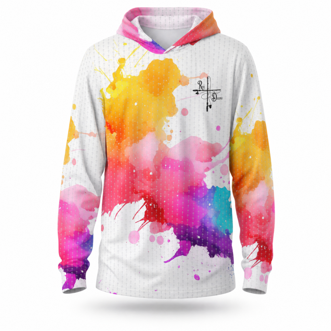 Water Color Cross Fishing Hoodie