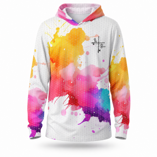 Water Color Cross Fishing Hoodie